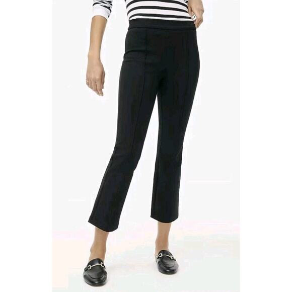 J. Crew Crop Kick Flare Pants Ponte Stretch 14 Black NWT BY574 J.Crew Capsule‎ - Picture 7 of 7